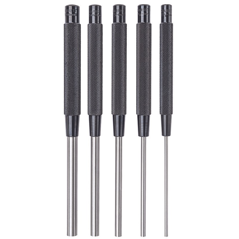 Starrett - Drive Pin Punch 5 Pce Set: (1 Of Each Size) 248A/B/C/D/E In Plain Box
