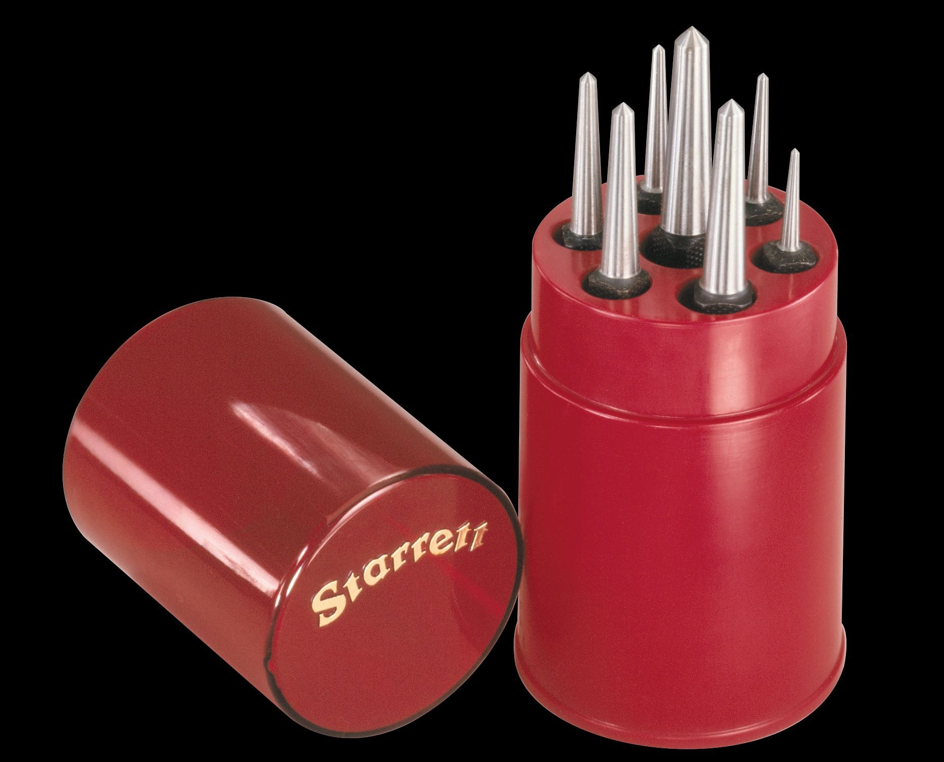 Starrett - Center Punch Set: 7 Nos. 264A/B/C/D/E/F/G Round Box - Image 2