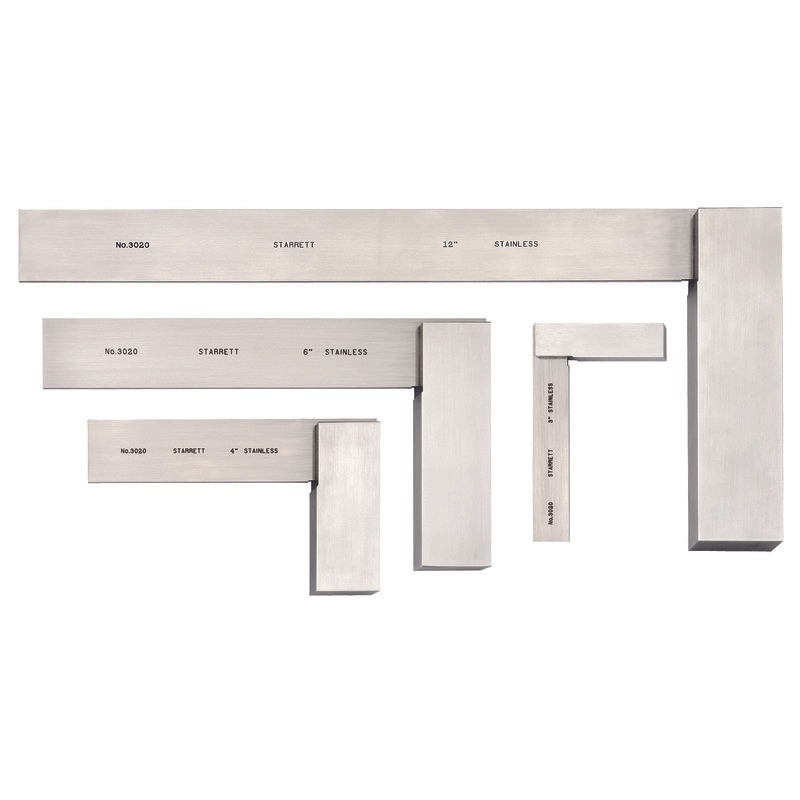 Starrett Toolmaker Square Set 75-300mm S3020Z Toolmakers Stainless Steel Square Set