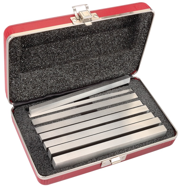 Starrett Steel Parallel Set: (4 Pairs) Sizes G/H/R/M in Case S384-2Z Steel Parallel Set