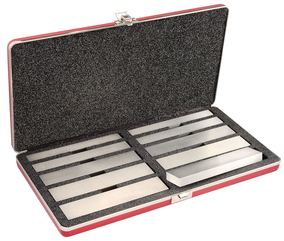 Starrett Steel Parallel Set: (5 Pairs) Sizes S/T/W/X/Y in Case S384-3Z Steel Parallel Set