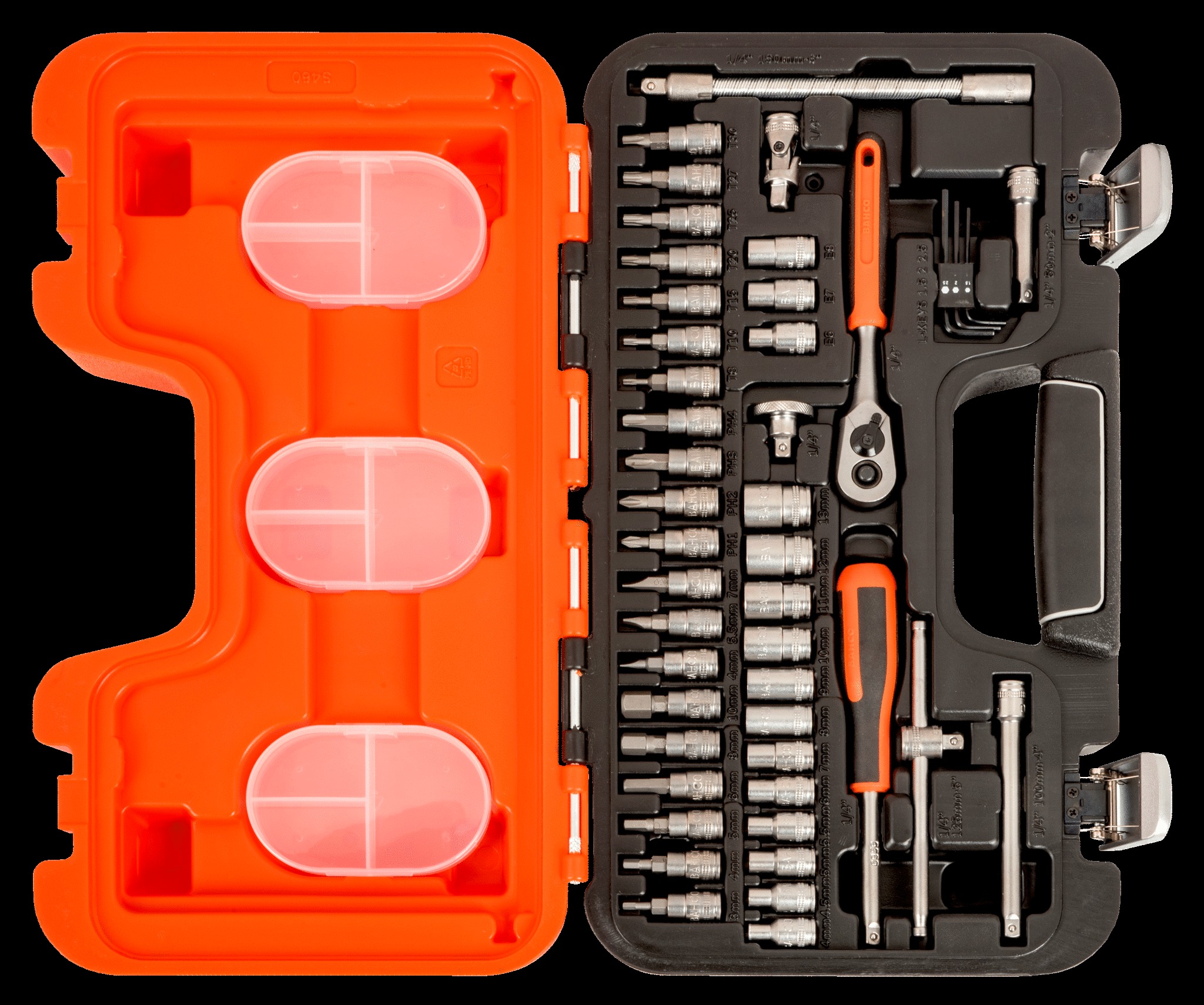 Bahco SOCKET SET 46pcs 1/4"' - Image 2