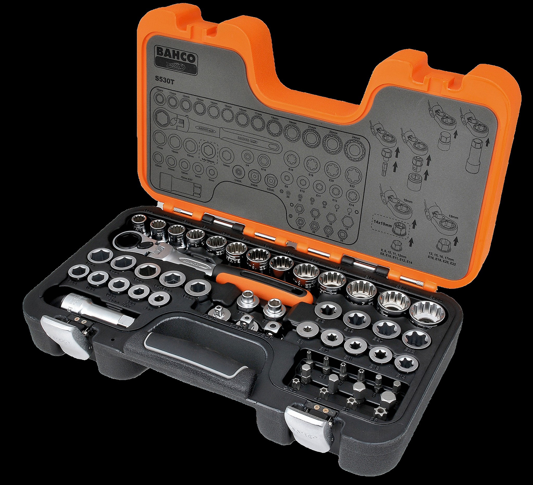 Bahco Pass Through Socket Set,53 Pcs - Image 5