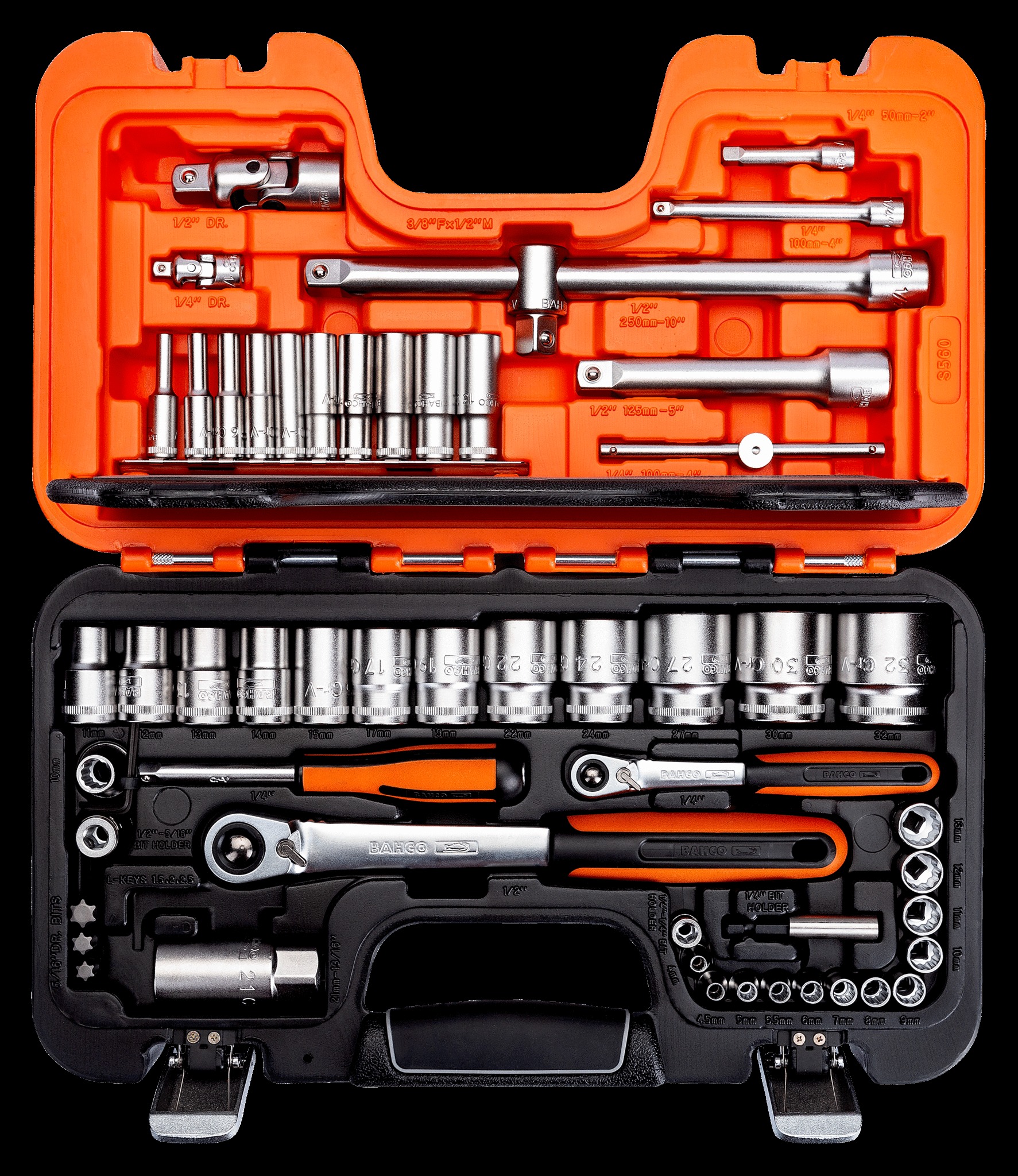 Bahco Socket Set 1/4" & 1/2"