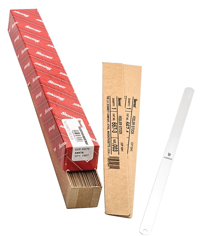 Starrett - Thickness Guage Assortment. 32 Sizes 0.001'' - 0.30'' 300mm Long