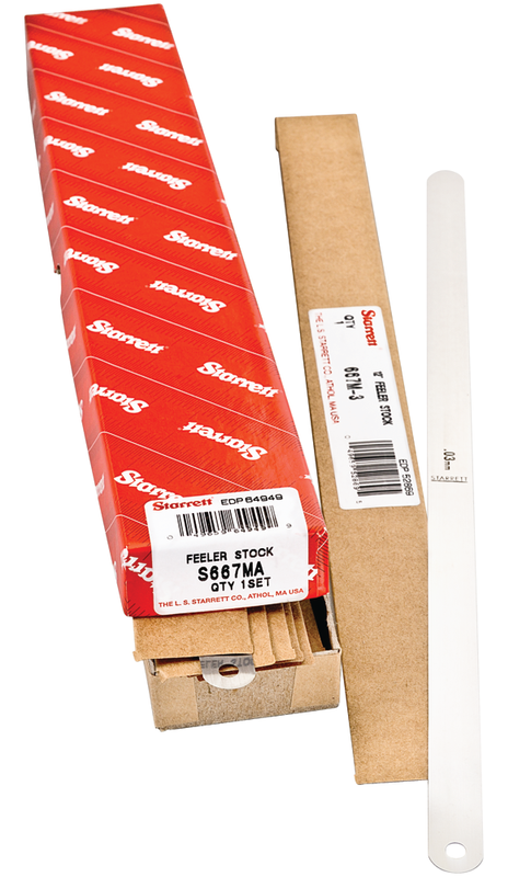 Starrett - Millimeter Thickness Gage Set One Each 14 Different Sizes 0.03 - 0.50mm