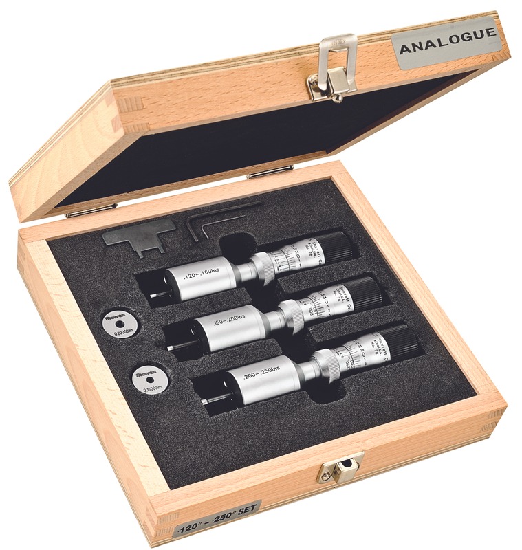 Starrett MICROMETER- INSIDE SET .120-.250 S78XTBZ Bore Gage Set