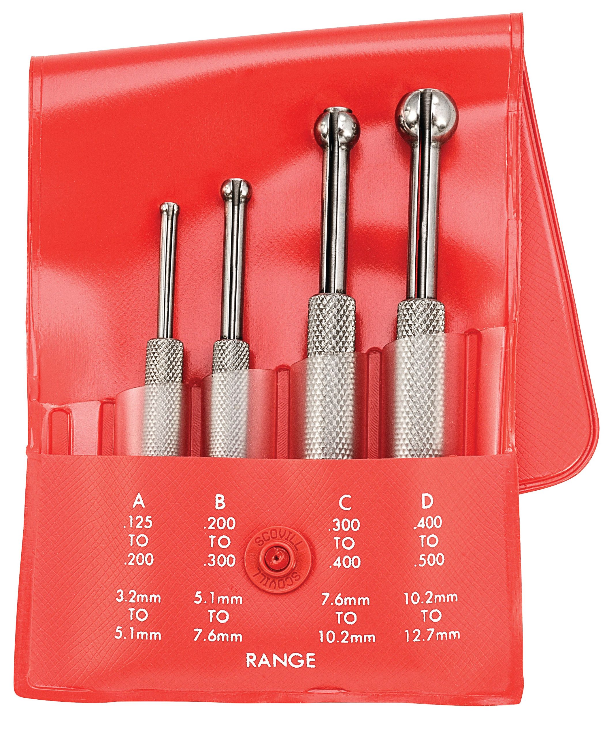 Starrett Small Hole Gage 4 Pce Set - 829A/B/C/D In Case S829EZ Small Hole Gage - Set - Image 2