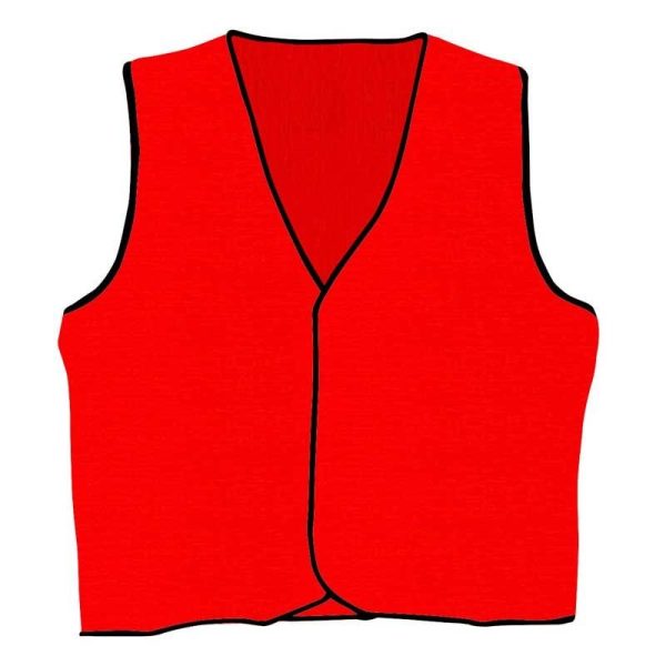 SAFETY WHS - SAFETY VEST, HI-VIZ, ORANGE DAY USE (CLASS D), X/LARGE