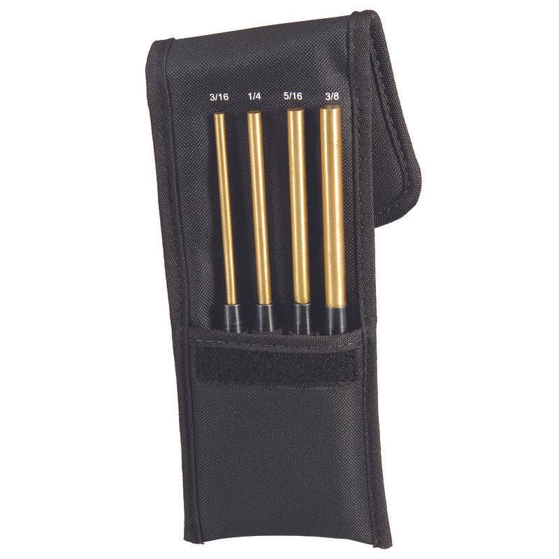 Starrett - Brass Drive Pin Punch 4 Pce Set: (1each Size) B248B/C/D/E