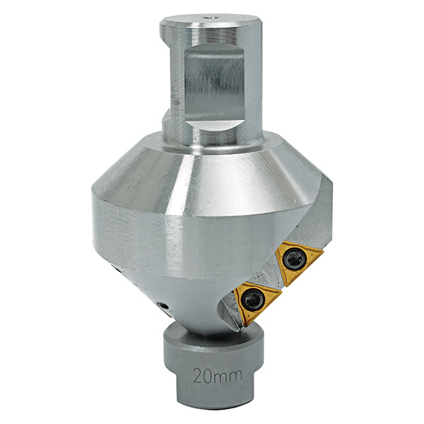 HOLEMAKER TCT COUNTERSINK SET 45MM, WITH 14, 18, 20 & 22mm PILOTS, 3/4" WELDON SHANK TO SUIT MAGNETIC BASE MACHINES