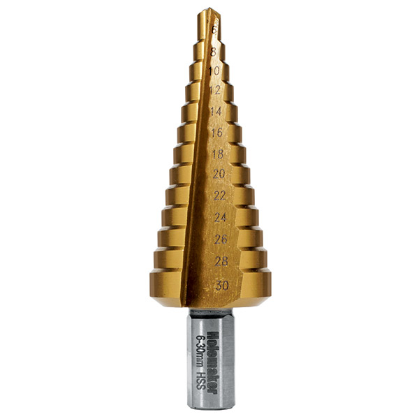 HOLEMAKER STEP DRILL STRAIGHT FLUTE 6-30MM