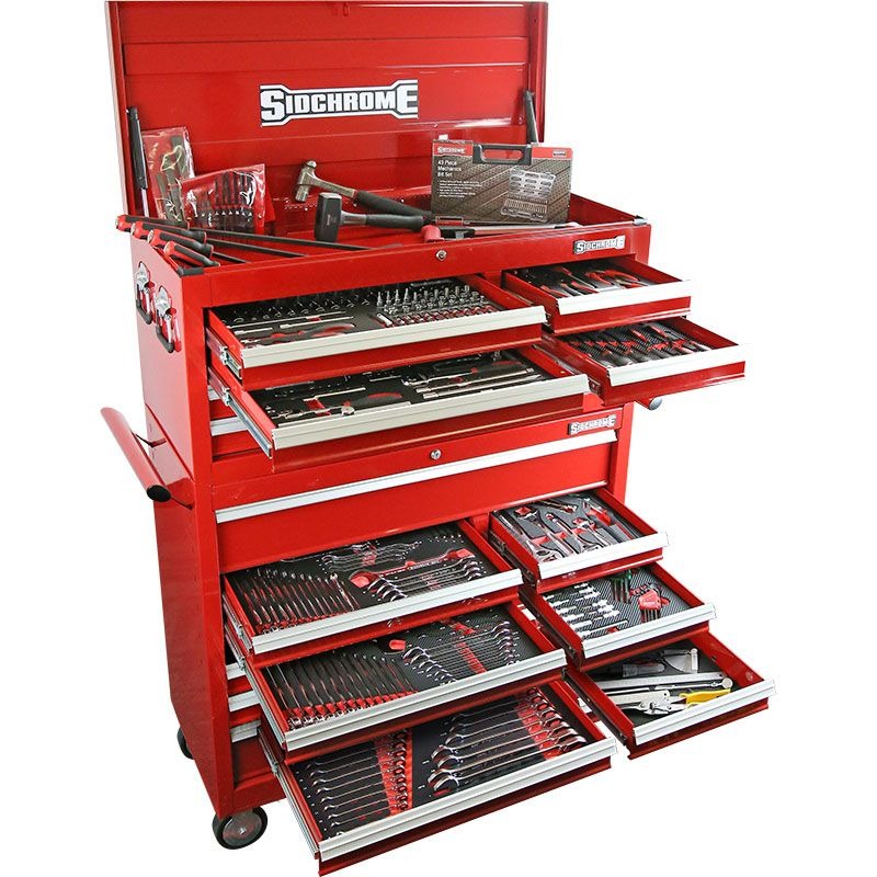 SIDCHROME - TOOL KIT, WIDE BODY & TOP CHEST, METRIC/AF 417 PIECE