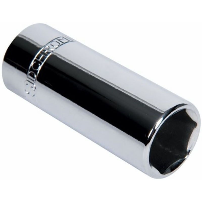 SIDCHROME - SOCKET 13mm, 1/4in DRIVE 6 POINT, DEEP