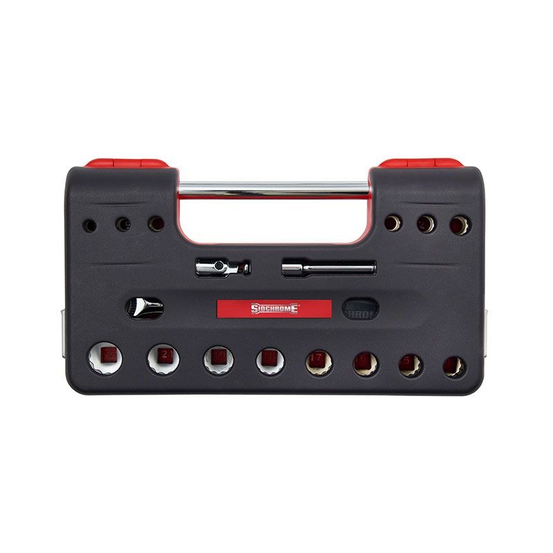 SIDCHROME - SOCKET SET, DETECTION 3/8in 18 PIECE W/ ROTATOR RATCHET - Image 2