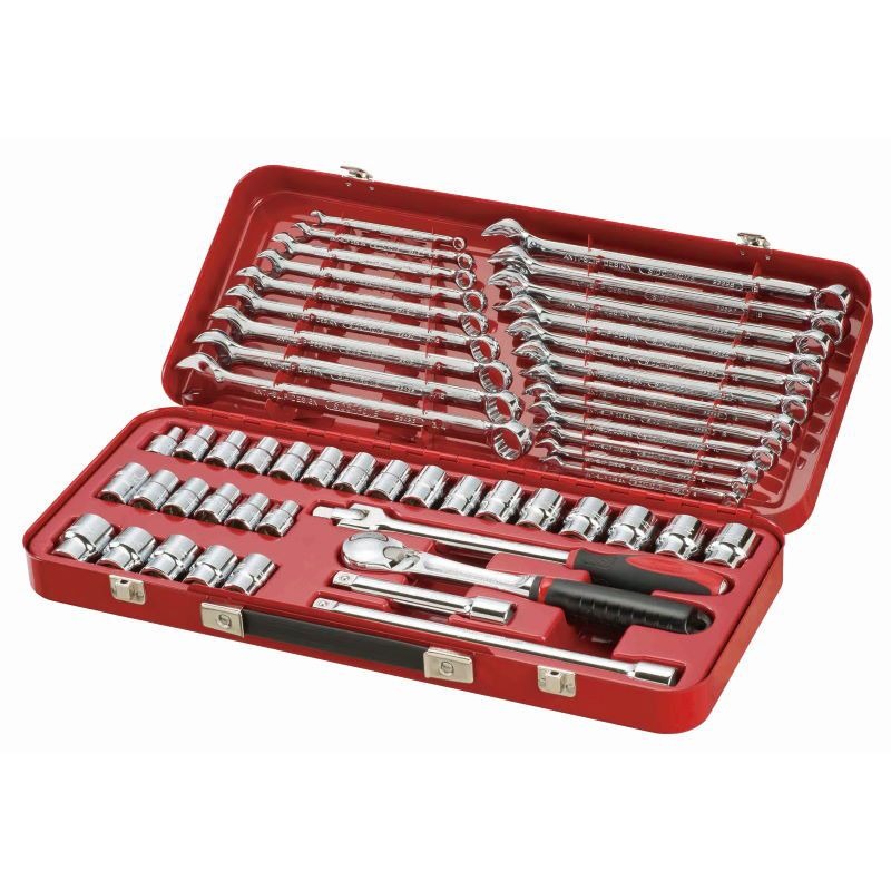 SIDCHROME - TOOL SET, 1/2in DRIVE SOCKET 52 PIECE