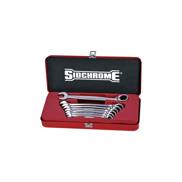 SIDCHROME - SPANNER SET, GEARED A/F 7PCE