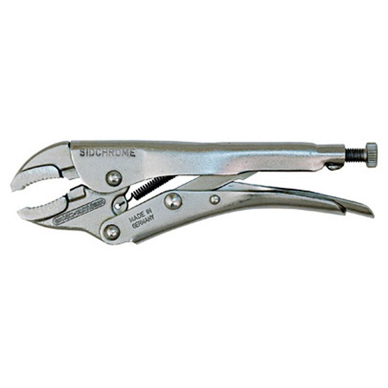 SIDCHROME - PLIER, LOCKING 180mm CURVED JAW