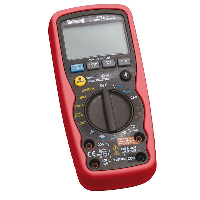 SIDCHROME - MULTIMETER, DIGITAL AC/DC 600V AUTOMOTIVE