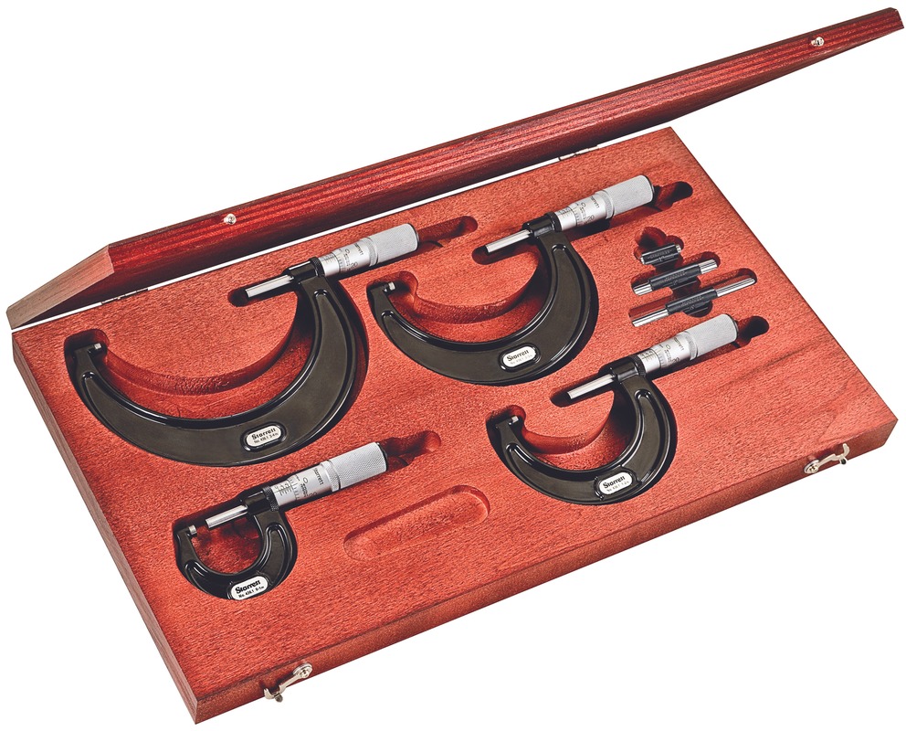 Starrett OUTSIDE MICROMETER SET- 0-4 ST436.1BXFLZ Outside Micrometer Set