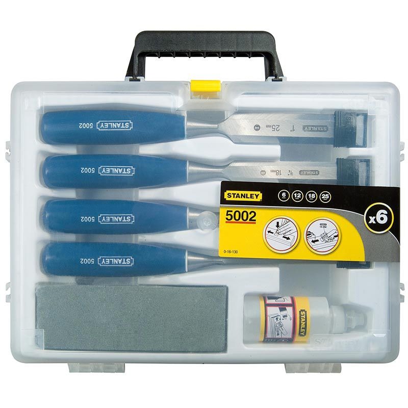 STANLEY - CHISEL SET 5 PIECE 5002 SERIES INC OIL AND STONE