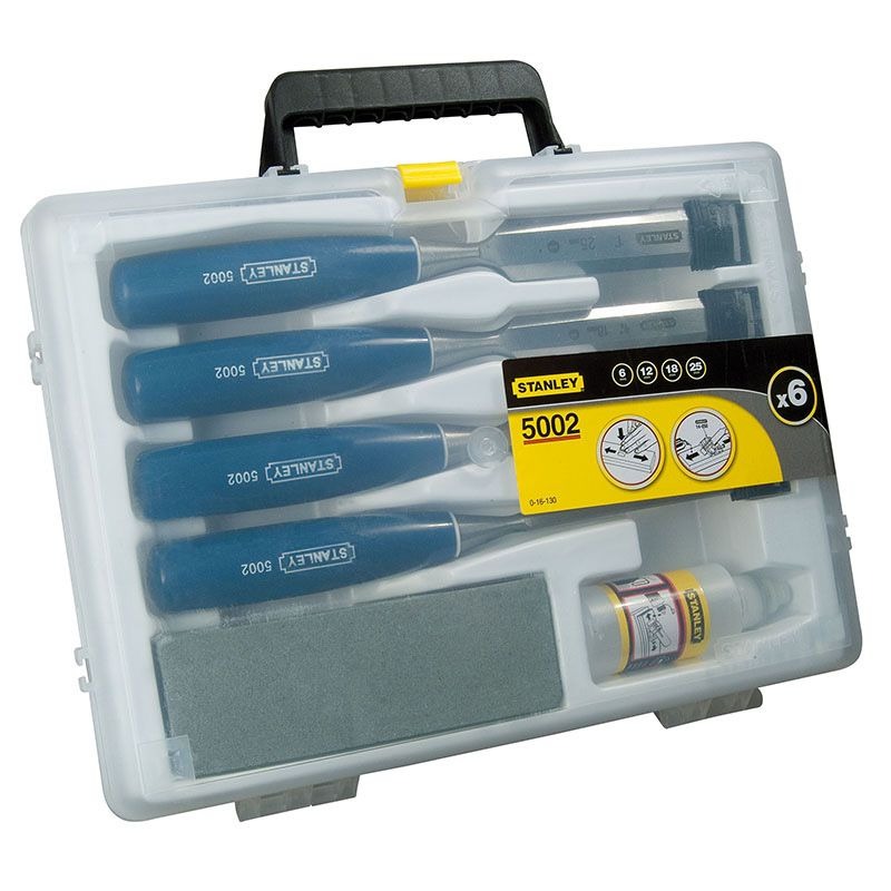 STANLEY - CHISEL SET 5 PIECE 5002 SERIES INC OIL AND STONE - Image 2