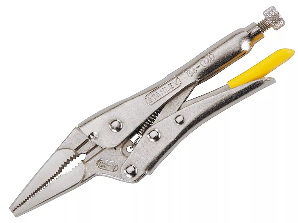 STANLEY - PLIERS, LOCKING LONG NOSE 170mm