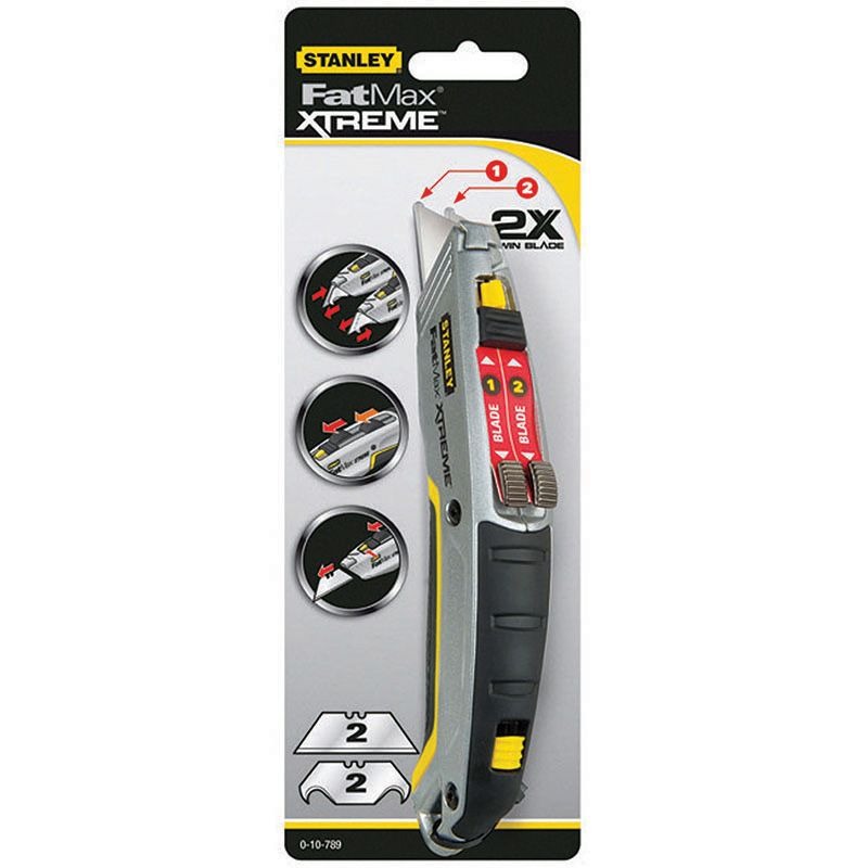 STANLEY - KNIFE, RETRACTABLE TWIN BLADE FATMAX EXTREME - Image 2