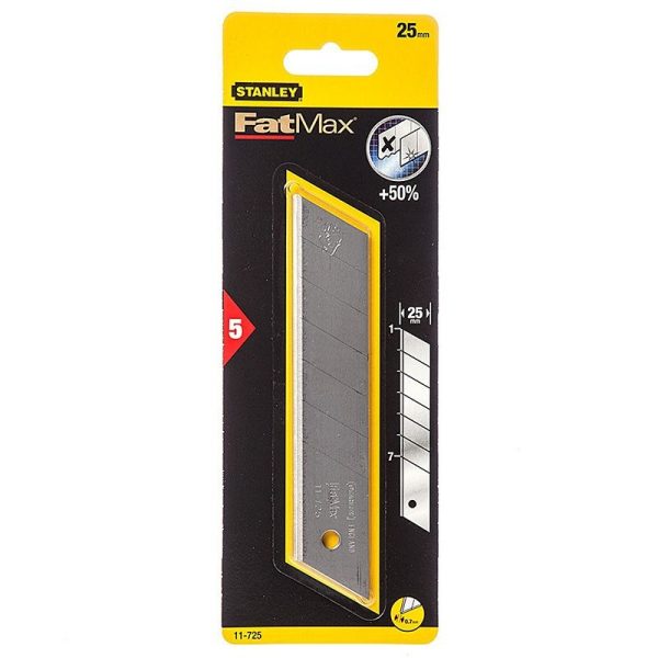STANLEY - BLADES, SNAP OFF 25mm FATMAX PACK [5]