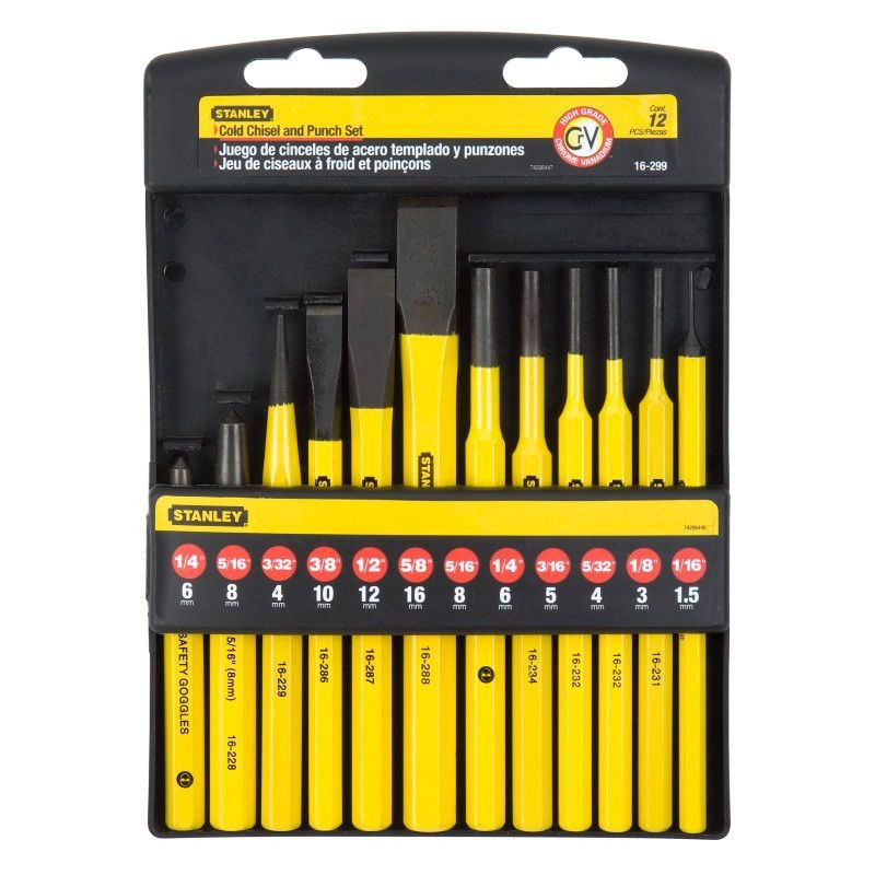 STANLEY - COLD CHISEL AND PUNCH SET 12 PIECE - Image 2