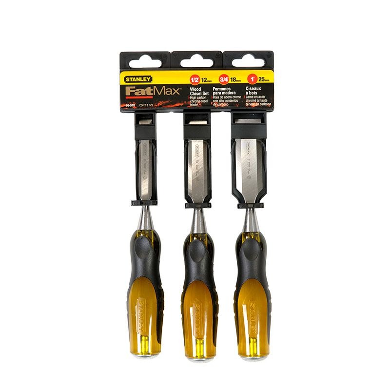 STANLEY - WOOD CHISEL 3 PIECE SET STANLEY FATMAX
