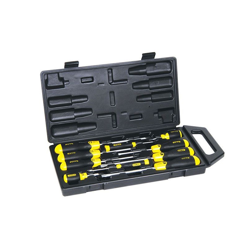 STANLEY - SCREWDRIVER SET 10pce-CASE CUSHION GRIP NON-INSULATED - Image 2