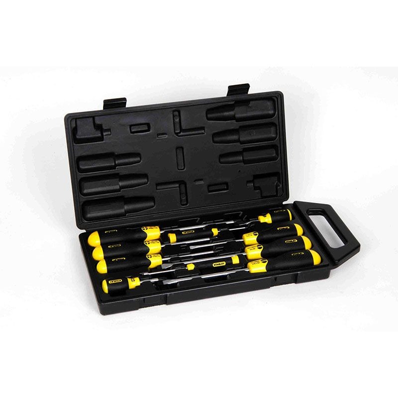 STANLEY - SCREWDRIVER SET 10pce-CASE CUSHION GRIP NON-INSULATED - Image 3