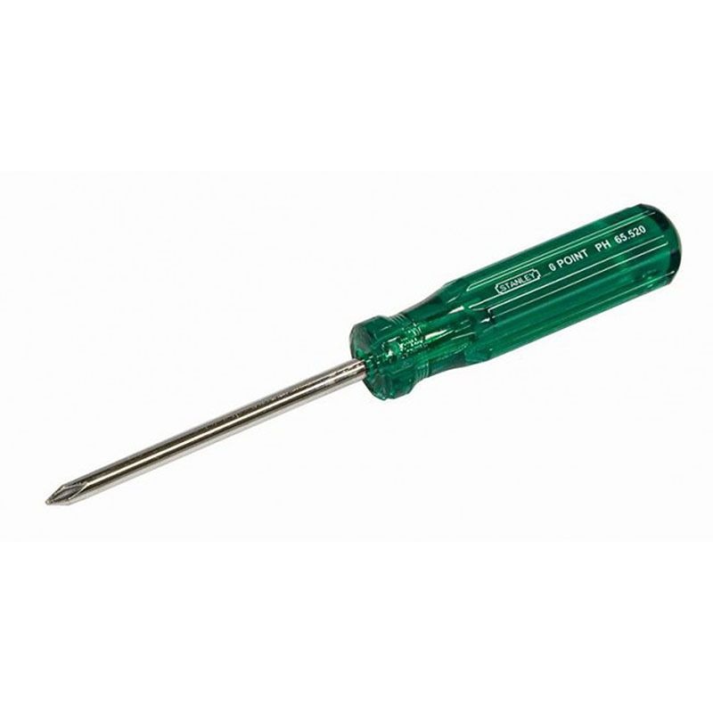STANLEY - SCREWDRIVER RND.PHIL.#0 x 75mm STANLEY