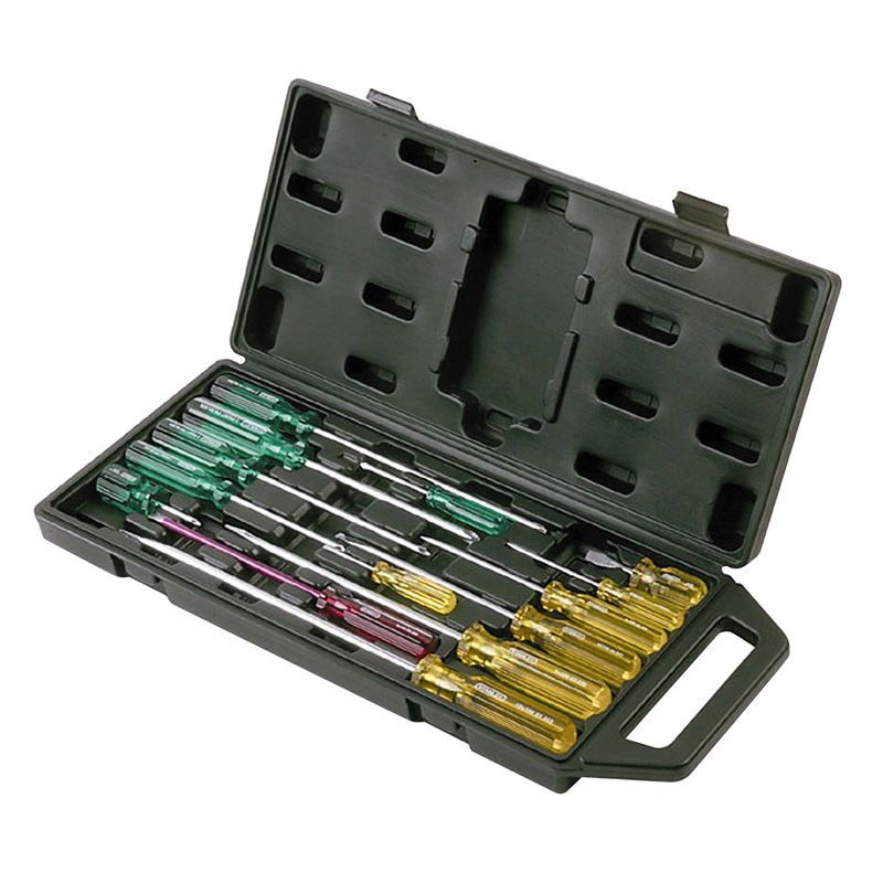 STANLEY - SCREWDRIVER SET 14pce-CASE ACETATE HANDLES