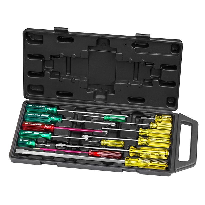 STANLEY - SCREWDRIVER SET, 14 PIECE INDUSTRIAL, ACETATE HANDLES - Image 7