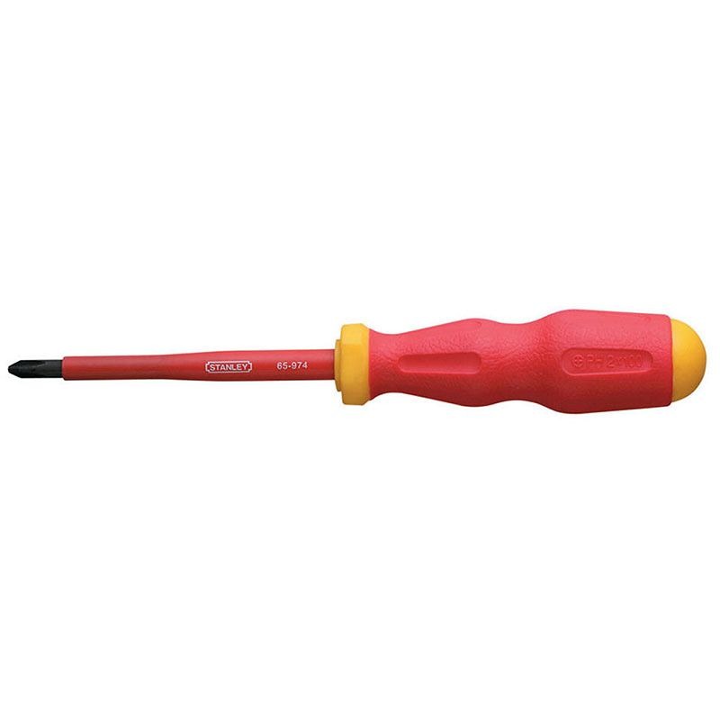 STANLEY - SCREWDRIVER,PHILLIPS,1000V #2 x 100mm - Image 2