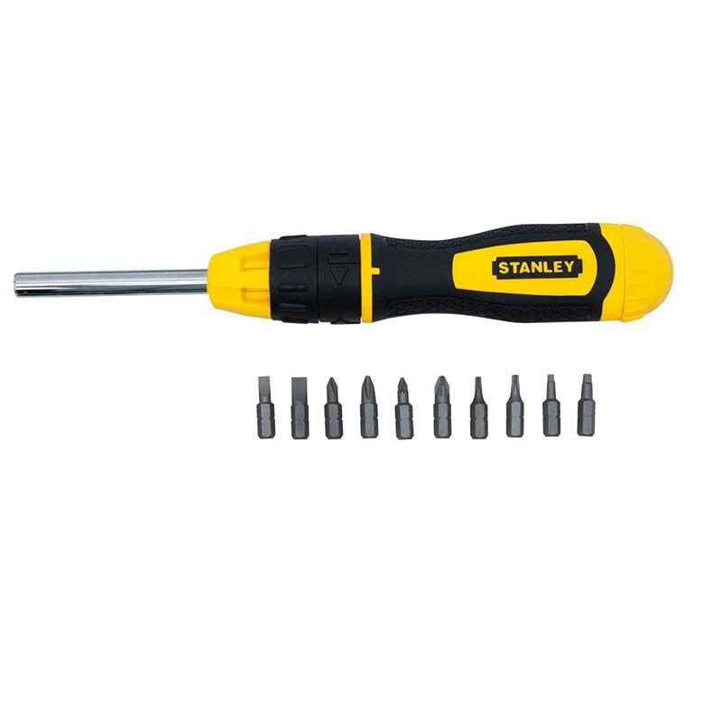 STANLEY - SCREWDRIVER MULTI BIT RATCHET
