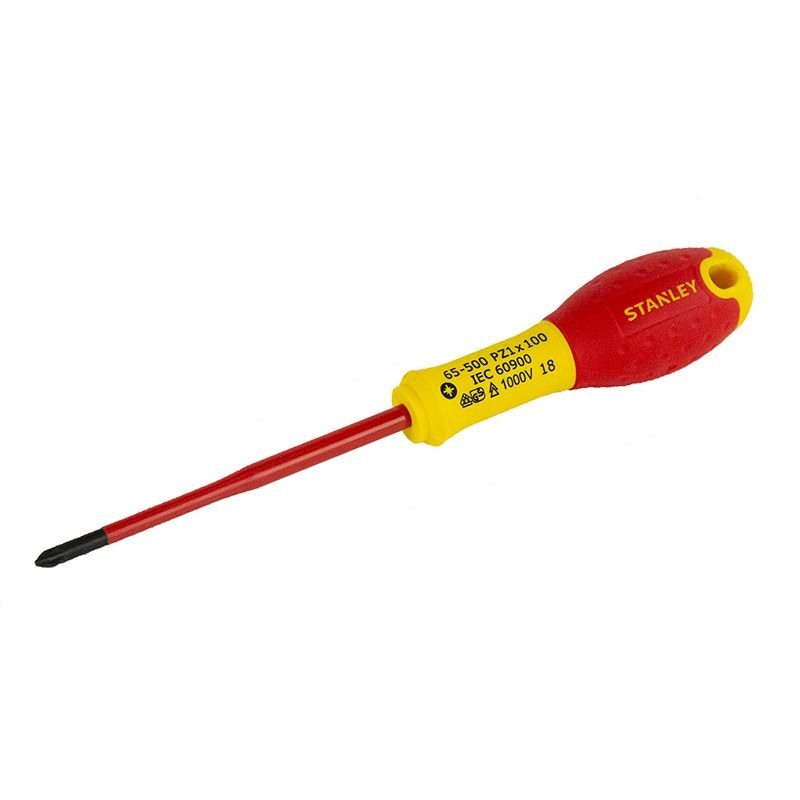 STANLEY - SCREWDRIVER POZI 1 x 100mm FATMAX SLIM SHAFT VDE - Image 3