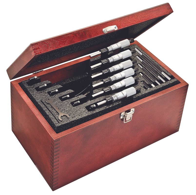 Starrett - OUTSIDE MICROMETER SET- 0-150mm- 0.001mm GRADS