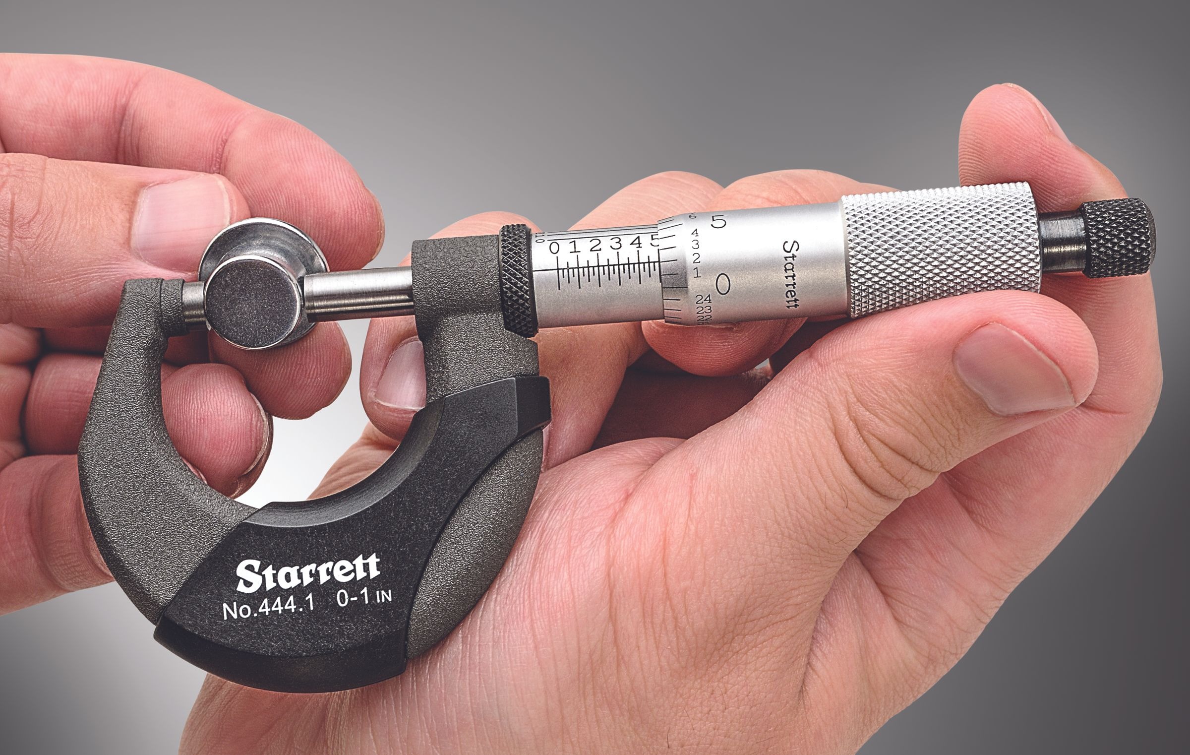 Starrett OUTSIDE MICROMETER, 0-1 T444.1XRL-1 Outside Micrometer - Image 3