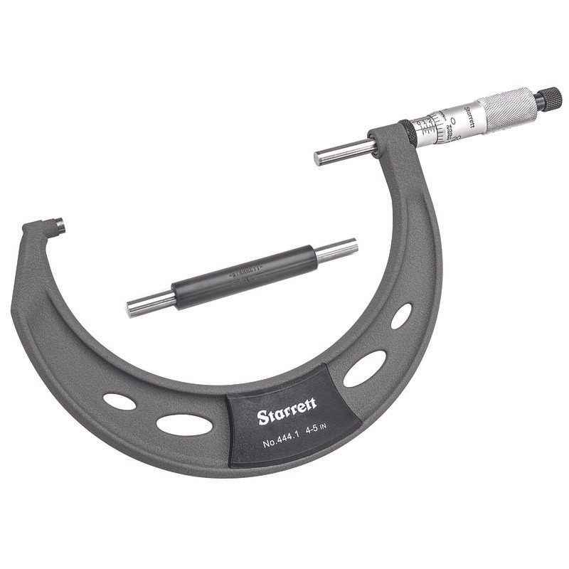 Starrett OUTSIDE MICROMETER, 4-5 T444.1XRL-5 Outside Micrometer