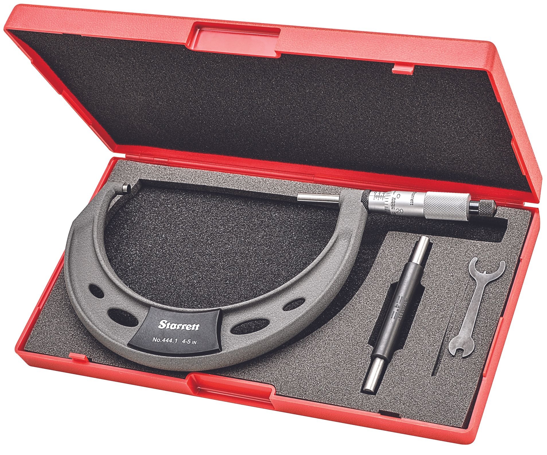 Starrett OUTSIDE MICROMETER, 4-5 T444.1XRL-5 Outside Micrometer - Image 2