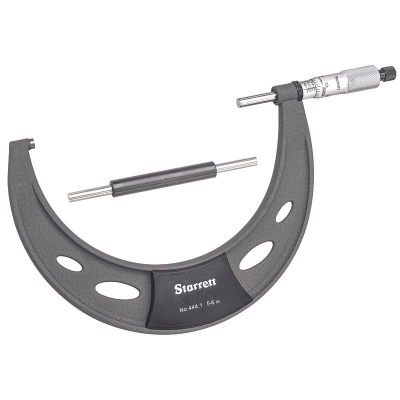 Starrett OUTSIDE MICROMETER, 5-6 T444.1XRL-6 Outside Micrometer