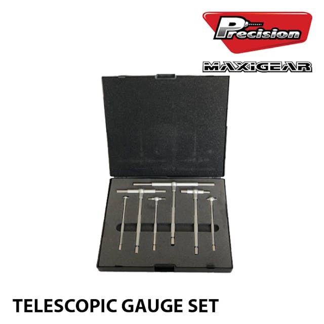 MAXIGEAR GAUGES TELESCOPIC 8mm - 150mm 6 PIECE SET IN PLASTIC CASE