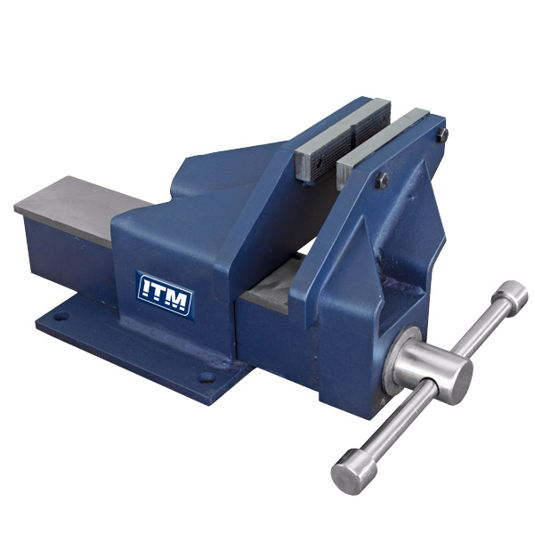 ITM FABRICATED STEEL BENCH VICE, OFFSET JAW, 125MM