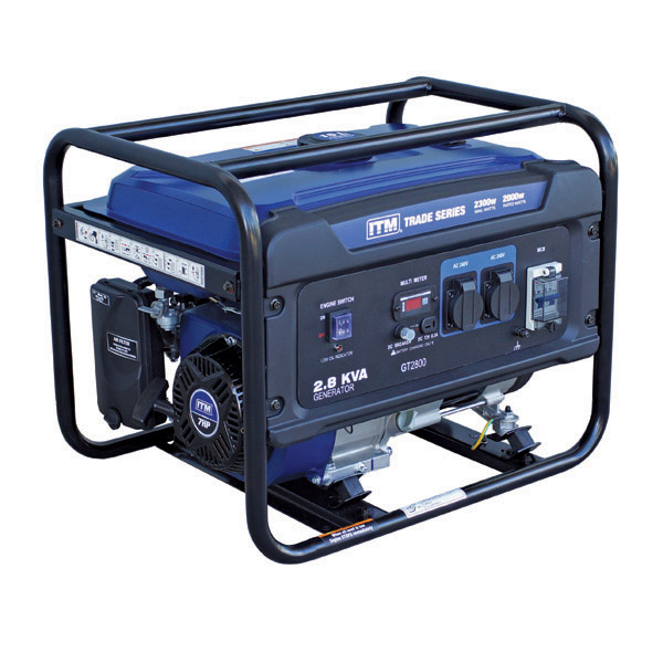 ITM 2.8KVA GENERATOR PETROL, 2300 WATT PEAK RECOIL T