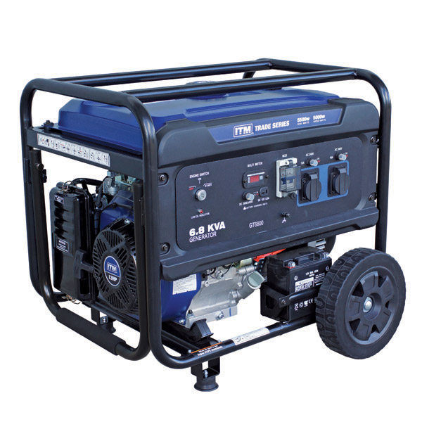 ITM 6.8KVA GENERATOR PETROL, 5500 WATT PEAK ELECTRIC START