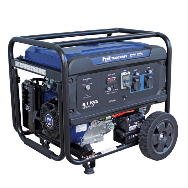 ITM 8.1KVA GENERATOR PETROL, 6500 WATT PEAK ELECTRIC START