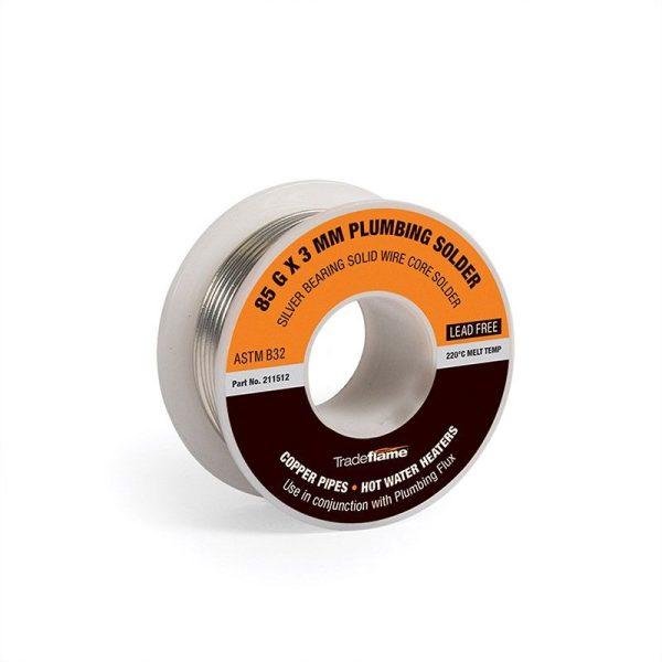 TRADEFLAME - PLUMBING SOLDER, SOLID CORE 85g